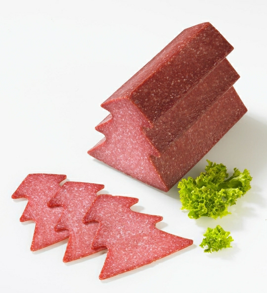 Salami in Tannenbaum-Form natur, ca. 1,4kg