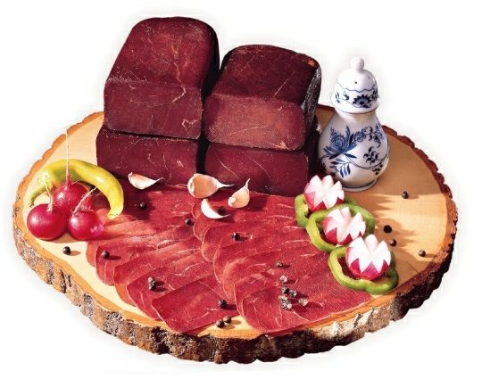 Allgäuer Hirschrohschinken, geräuchert, 1/2 Stücke, ca. 0,8kg