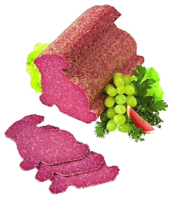 Hasenform-Salami IA mit Sesam, ca. 1,9kg