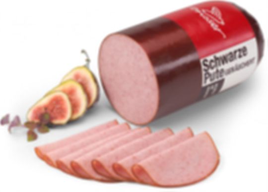 VB Schwarze Pute, würzige, feine Halb-Dauerwurst, 1/2 Stück, ca. 1,3kg.