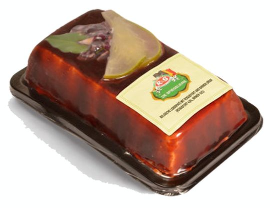 Feine Leberpastete mit Himbeeren, Pistazien & Mascarpone, ca. 1kg
