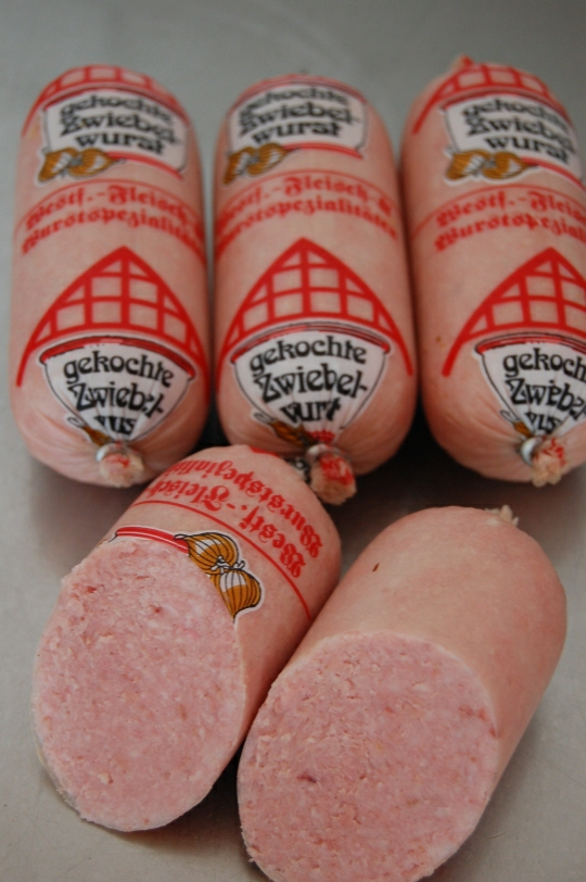 Röstzwiebelwurst gek. 3*125g.