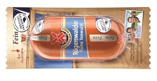 Original Rügenwalder Teewurst fein 3*125g.vac.