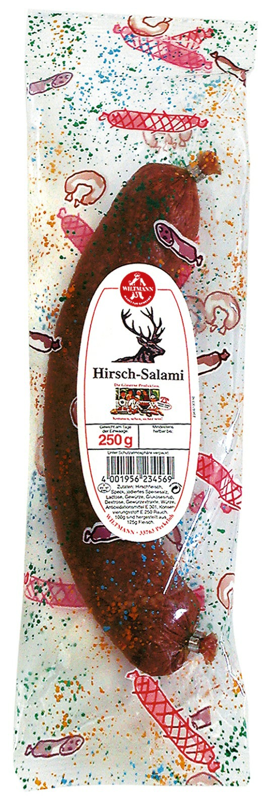 VB Hirsch-Salami 250g. 1/2Rg.