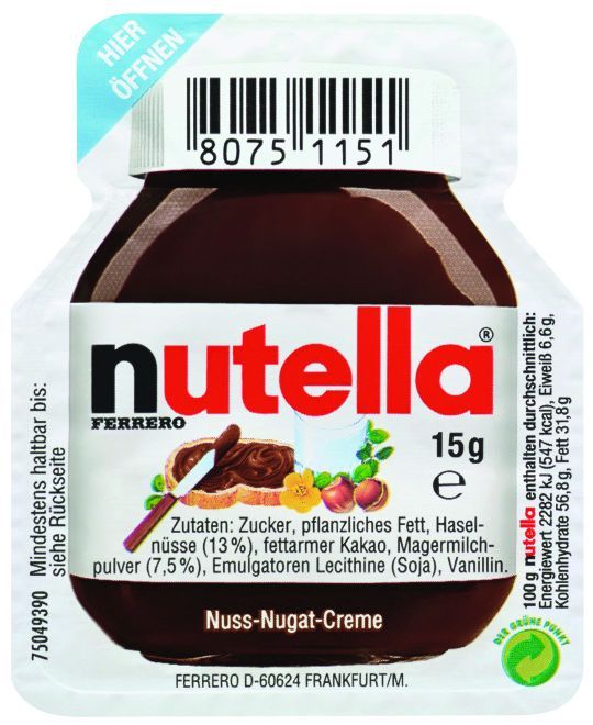 Nutella Frühstücksportionen 120*15g
