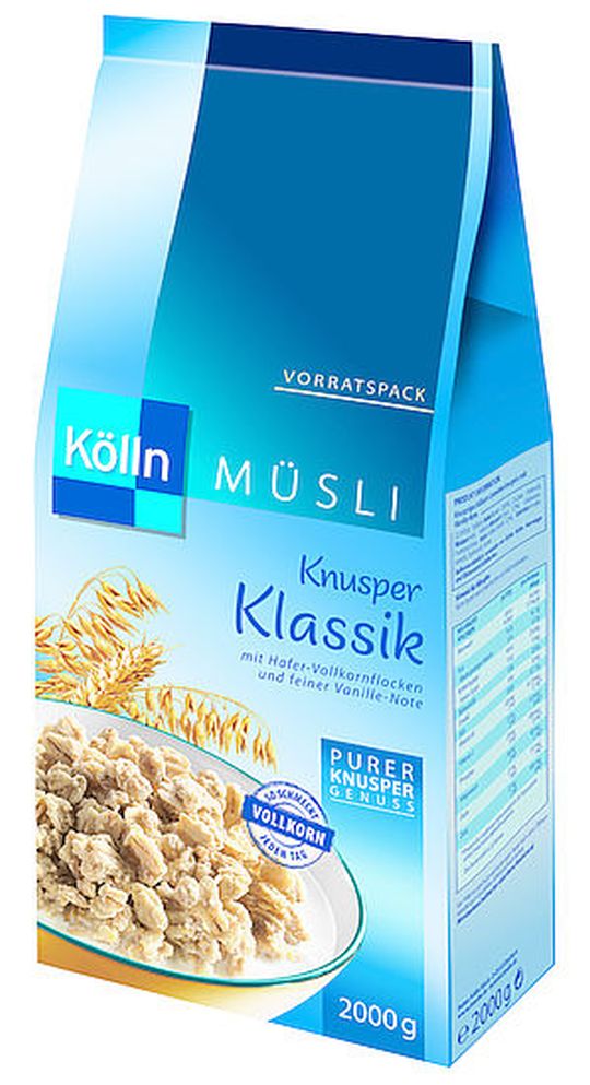 Knusper Klassik Müsli  'Kölln' 2kg.