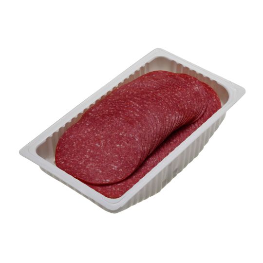 Rinder-Salami, Kal.80, 500g. geschnitten
